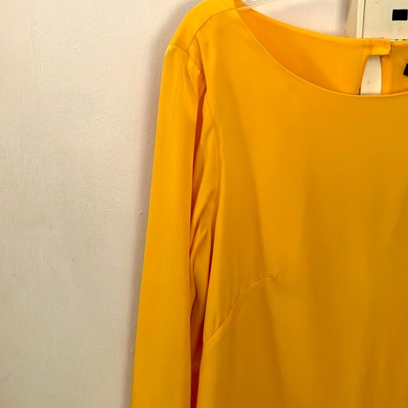 NWT Tibi Yellow Longsleeve 100% Silk Dress - Picture 13 of 13